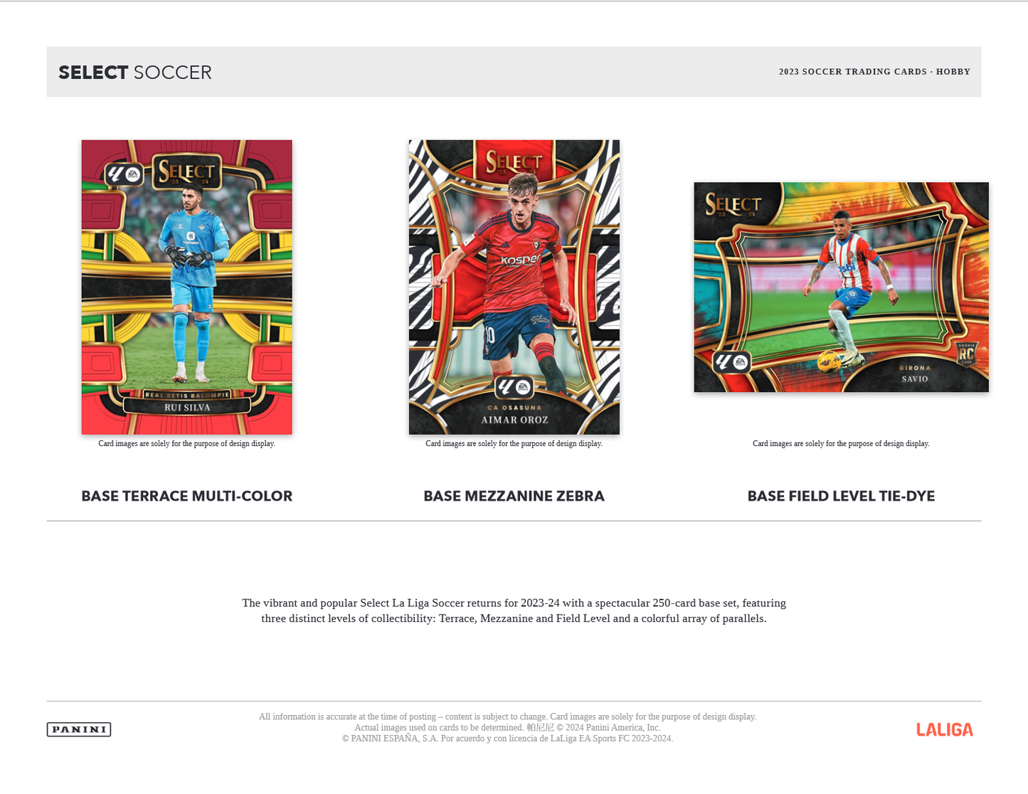 2023-24 Panini Select La Liga Soccer Hobby 12 Box Case